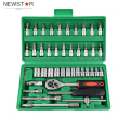 46pcs 1/4 &quot;de chave de soquete para reparo automático